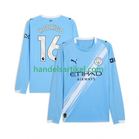 Manchester City Rodrigo Hernandez 16 Heim Trikotsatz 2025/26 Langarm